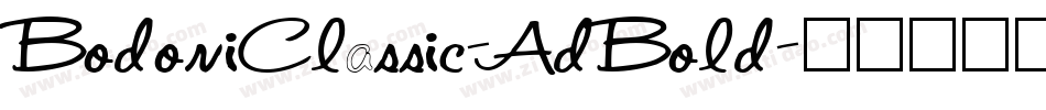BodoniClassic-AdBold字体转换