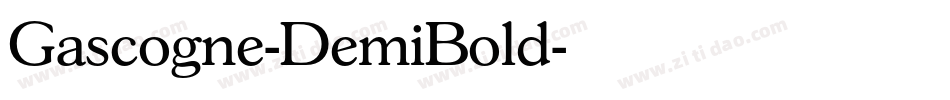 Gascogne-DemiBold字体转换