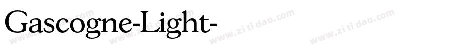 Gascogne-Light字体转换