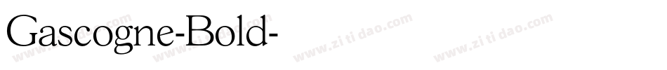 Gascogne-Bold字体转换