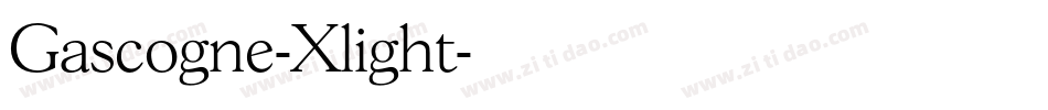 Gascogne-Xlight字体转换