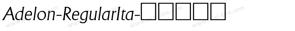 Adelon-RegularIta字体转换