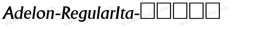Adelon-RegularIta字体转换