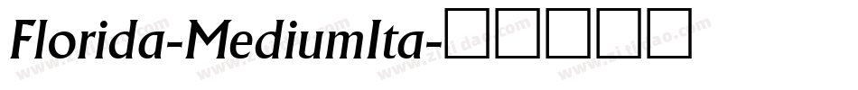 Florida-MediumIta字体转换