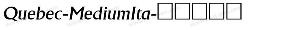 Quebec-MediumIta字体转换