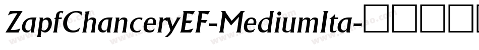 ZapfChanceryEF-MediumIta字体转换