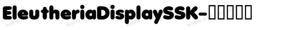 EleutheriaDisplaySSK字体转换