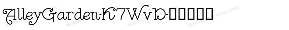 AlleyGarden-K7WvD字体转换