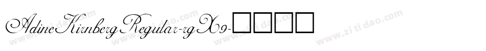AdineKirnbergRegular-rgX9字体转换