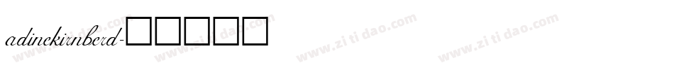 adinekirnberd字体转换