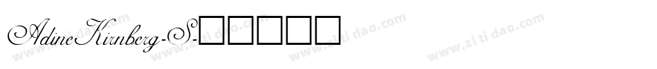 AdineKirnberg-S字体转换
