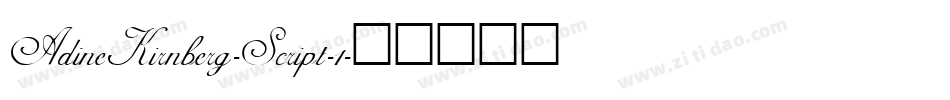 AdineKirnberg-Script-1字体转换
