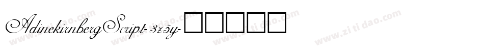 AdinekirnbergScript-3z5y字体转换