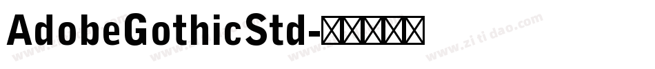 AdobeGothicStd字体转换