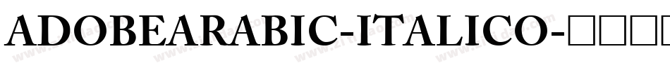 ADOBEARABIC-ITALICO字体转换