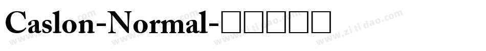 Caslon-Normal字体转换