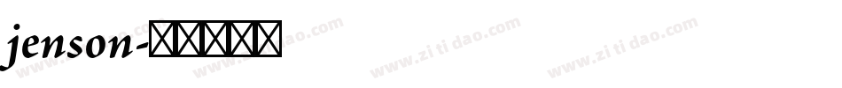 jenson字体转换