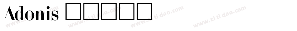 Adonis字体转换