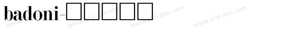 badoni字体转换