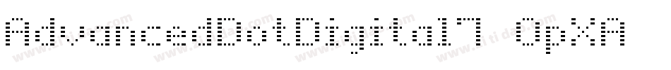 AdvancedDotDigital7-OpXA字体转换