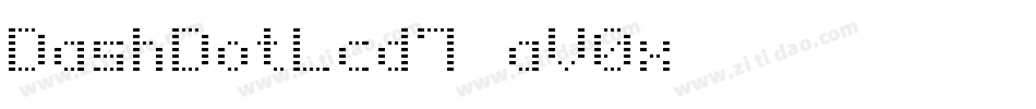 DashDotLcd7-aV0x字体转换