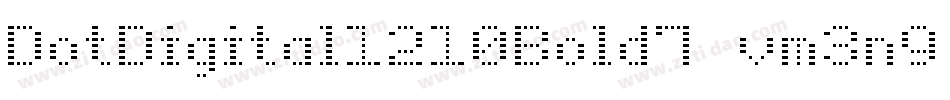 DotDigital1210Bold7-vm3n9字体转换