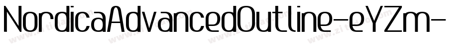 NordicaAdvancedOutline-eYZm字体转换