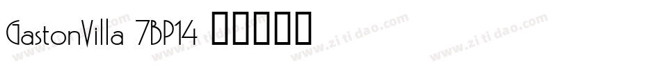 GastonVilla-7BP14字体转换