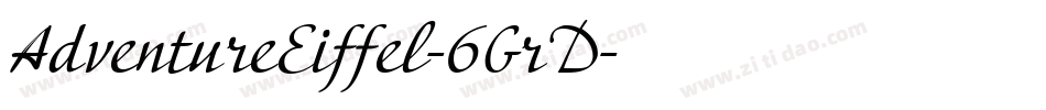 AdventureEiffel-6GrD字体转换