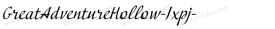 GreatAdventureHollow-Jxpj字体转换