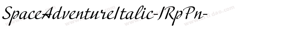 SpaceAdventureItalic-JRpPn字体转换