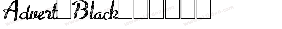 Advert-Black字体转换