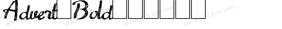 Advert-Bold字体转换