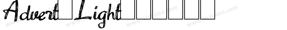Advert-Light字体转换
