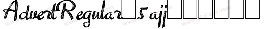 AdvertRegular-5ajj字体转换
