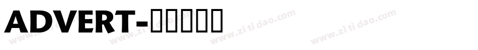 ADVERT字体转换