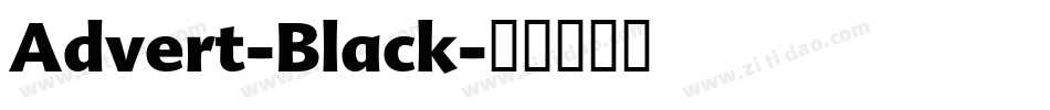 Advert-Black字体转换