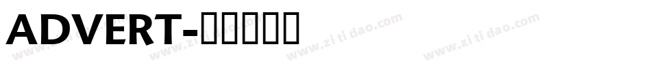 ADVERT字体转换