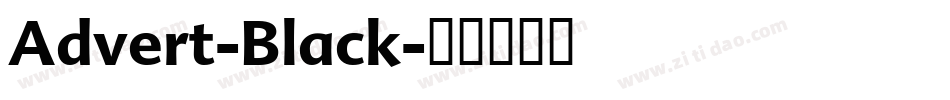 Advert-Black字体转换