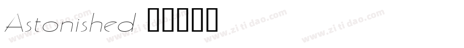 Astonished字体转换