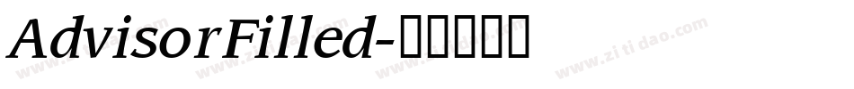 AdvisorFilled字体转换