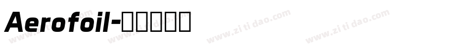 Aerofoil字体转换
