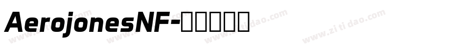 AerojonesNF字体转换