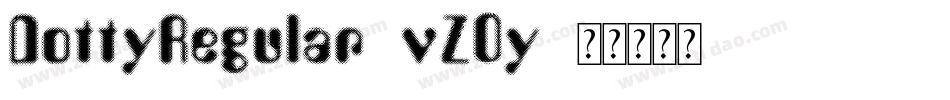 DottyRegular-vZOy字体转换