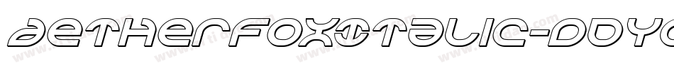 AetherfoxItalic-dDYV字体转换
