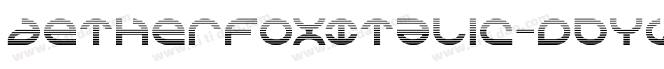 AetherfoxItalic-dDYV字体转换