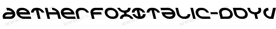 AetherfoxItalic-dDYV字体转换
