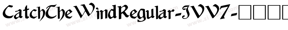 CatchTheWindRegular-JVV7字体转换