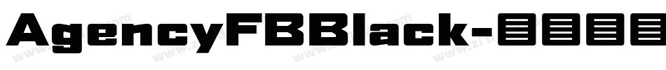 AgencyFBBlack字体转换