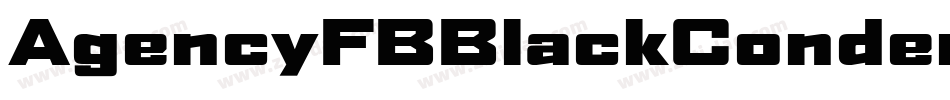 AgencyFBBlackCondensed字体转换
